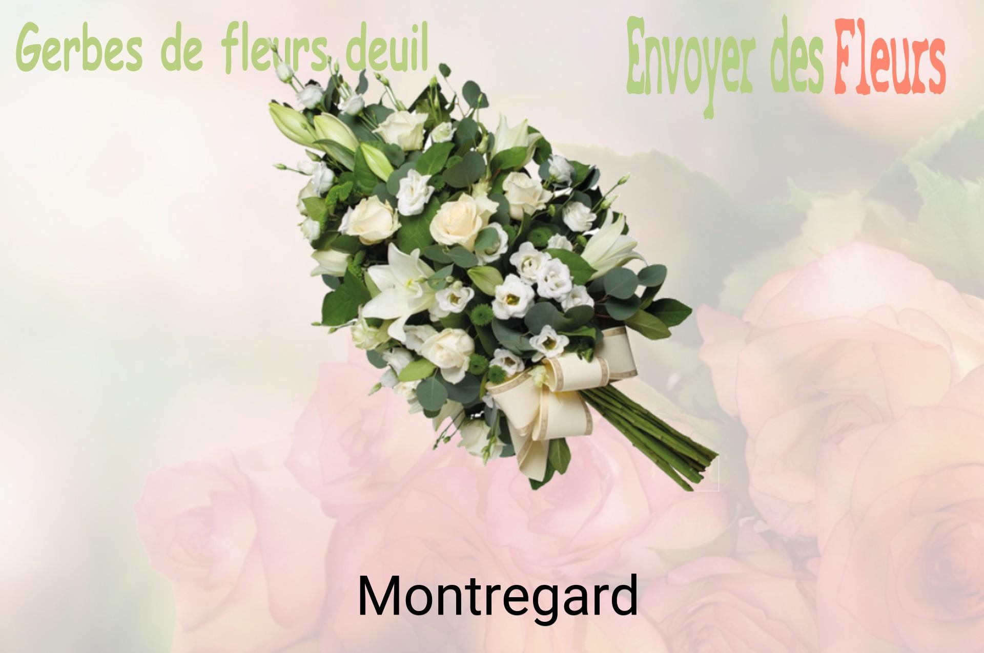 Gerbe de fleurs de deuil livrée à Montregard